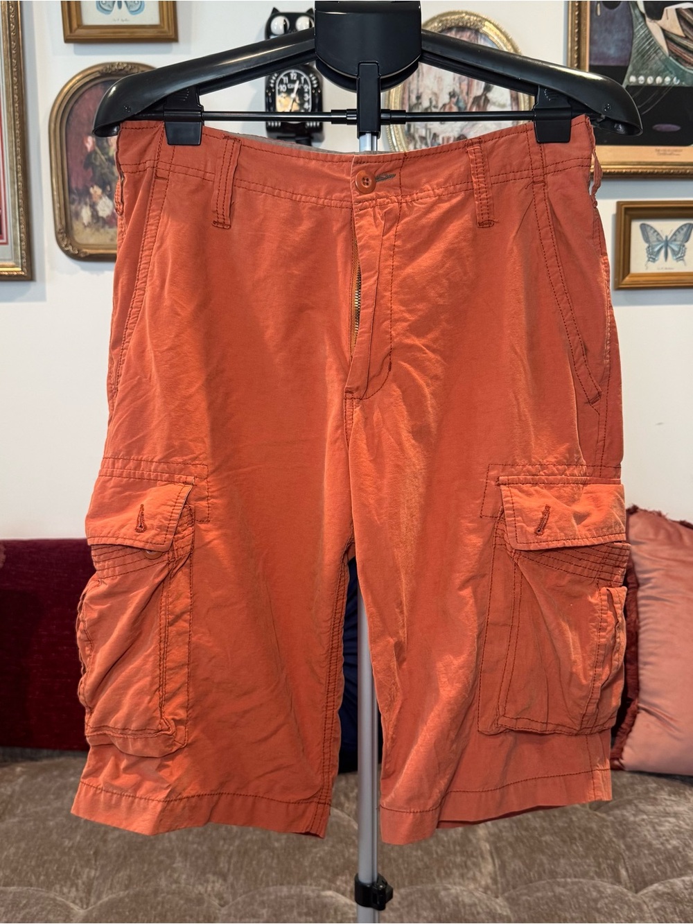 Orange Wearfirst Y2K Cargo Shorts